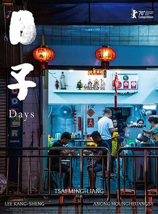 Affiche du film Days (2020) de Tsai Ming-liang. Voir Days en streaming / torrent sur meilleurs-films.fr