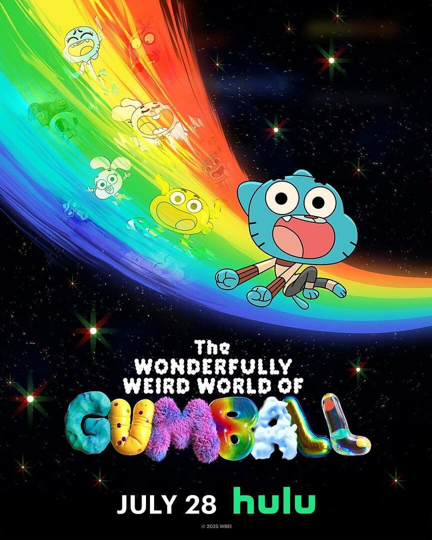 Affiche de la série Le Monde Merveilleusement Bizarre de Gumbal (2025) de . Voir Le Monde Merveilleusement Bizarre de Gumbal en streaming / torrent sur meilleurs-films.fr