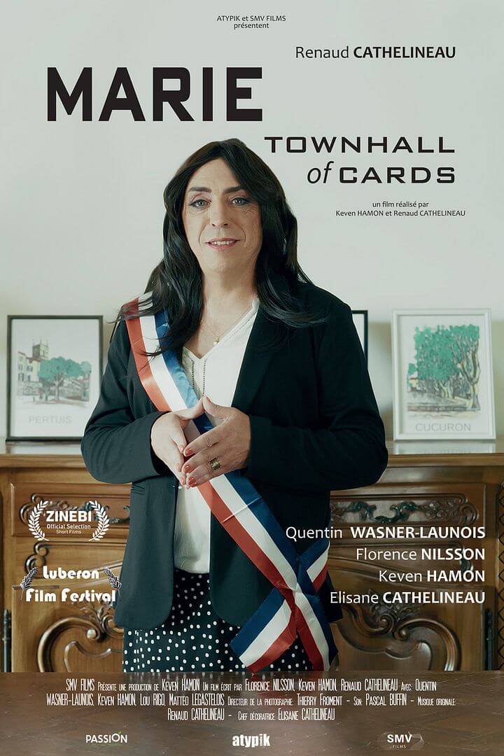 Affiche du court-métrage Marie Townhall of Cards (2026) de Renaud Cathelineau