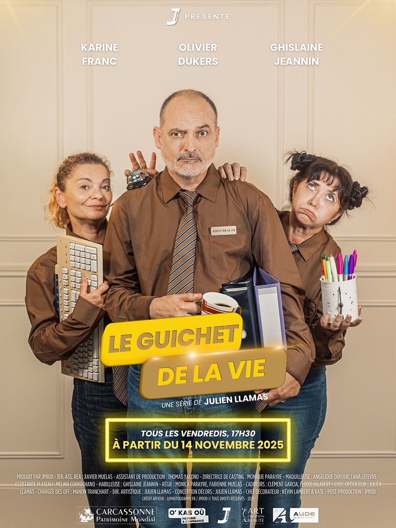 Affiche de la série Le Guichet de la Vie (2025) de Julien Llamas. Voir Le Guichet de la Vie en streaming / torrent sur meilleurs-films.fr