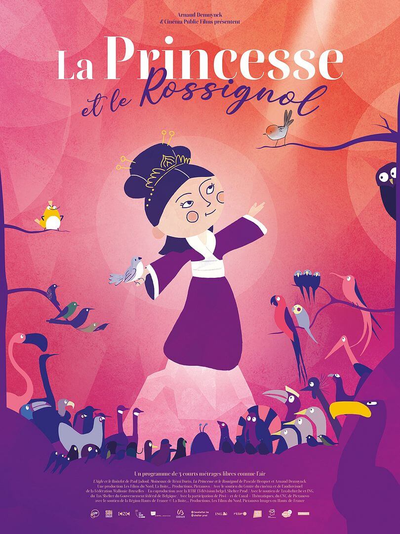 Affiche du court métrage La Princesse et le rossignol (court métrage) (2024) de Arnaud Demuynck Affiche du court métrage La Princesse et le rossignol (court métrage) (2024) de Arnaud Demuynck. Voir La Princesse et le rossignol (court métrage) en streaming / torrent sur meilleurs-films.fr
