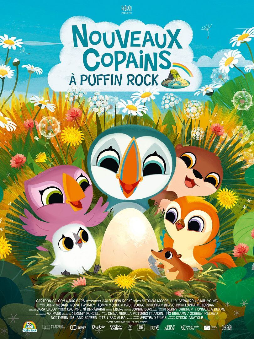Affiche du film Nouveaux copains à Puffin Rock (2023) de Jeremy Purcell