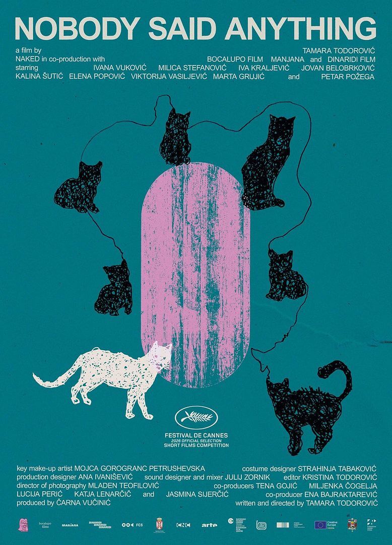 Affiche du court métrage Personne n&rsquo;a rien dit (2026) de Tamara Todorović. Voir Personne n&rsquo;a rien dit en streaming / torrent sur meilleurs-films.fr