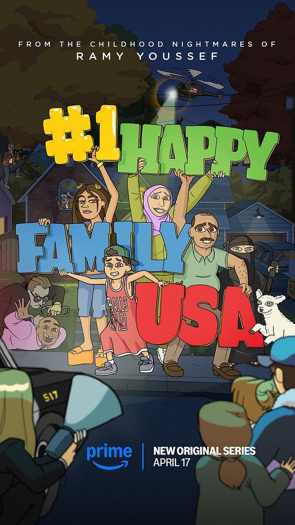 Affiche de la série #1 Happy Family USA (2025) de Pam Brady. Voir #1 Happy Family USA en streaming / torrent sur meilleurs-films.fr