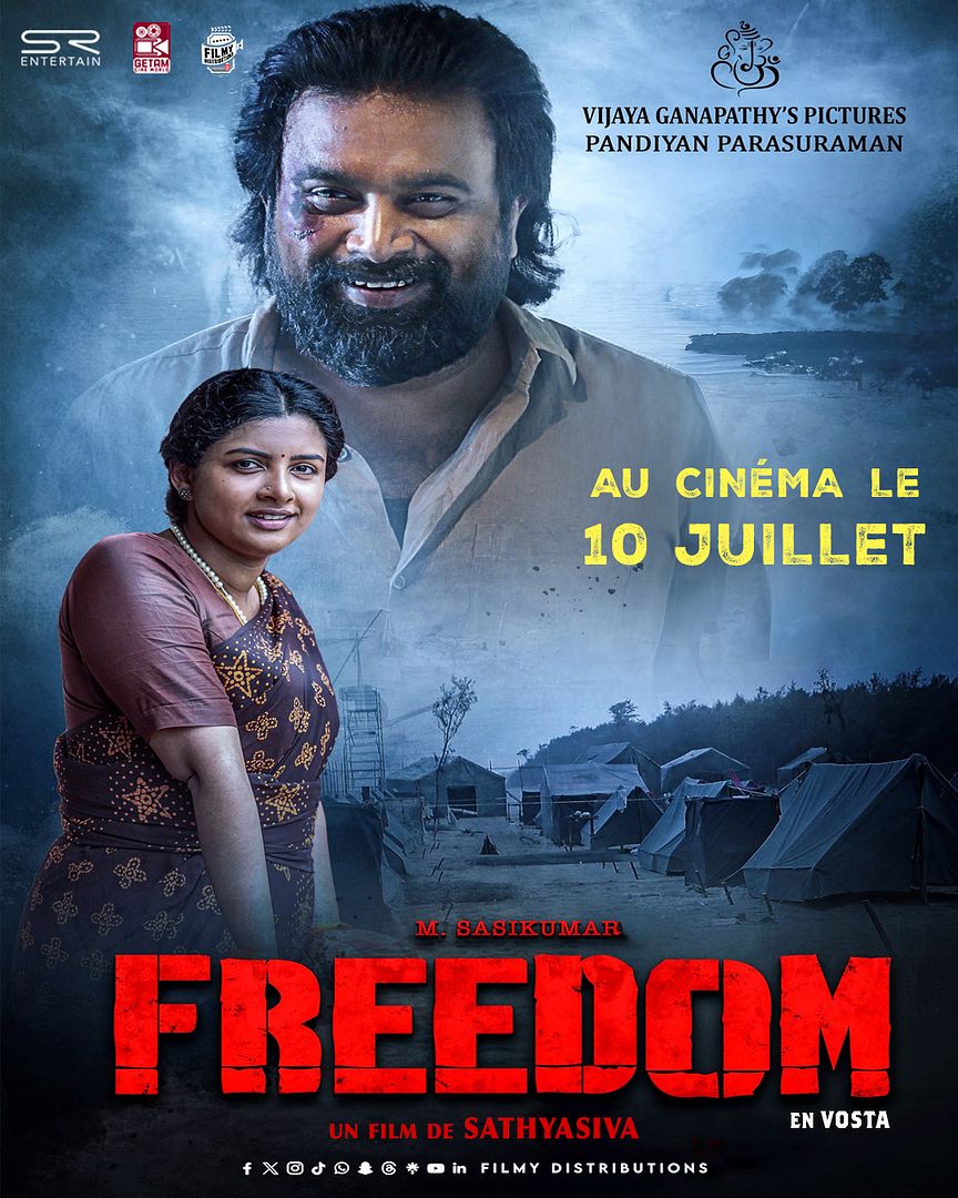 Affiche du film Freedom (2025) de Sathyasiva Affiche du film Freedom (2025) de Sathyasiva. Voir Freedom en streaming / torrent sur meilleurs-films.fr