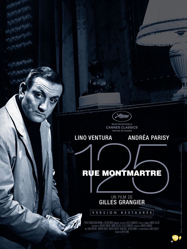 Affiche du film 125, rue Montmartre (1959) de Gilles Grangier. Voir 125, rue Montmartre en streaming / torrent sur meilleurs-films.fr