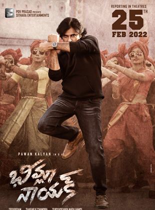 Affiche du film Bheemla Nayak (2022) de Saagar K. Chandra. Voir Bheemla Nayak en streaming / torrent sur meilleurs-films.fr