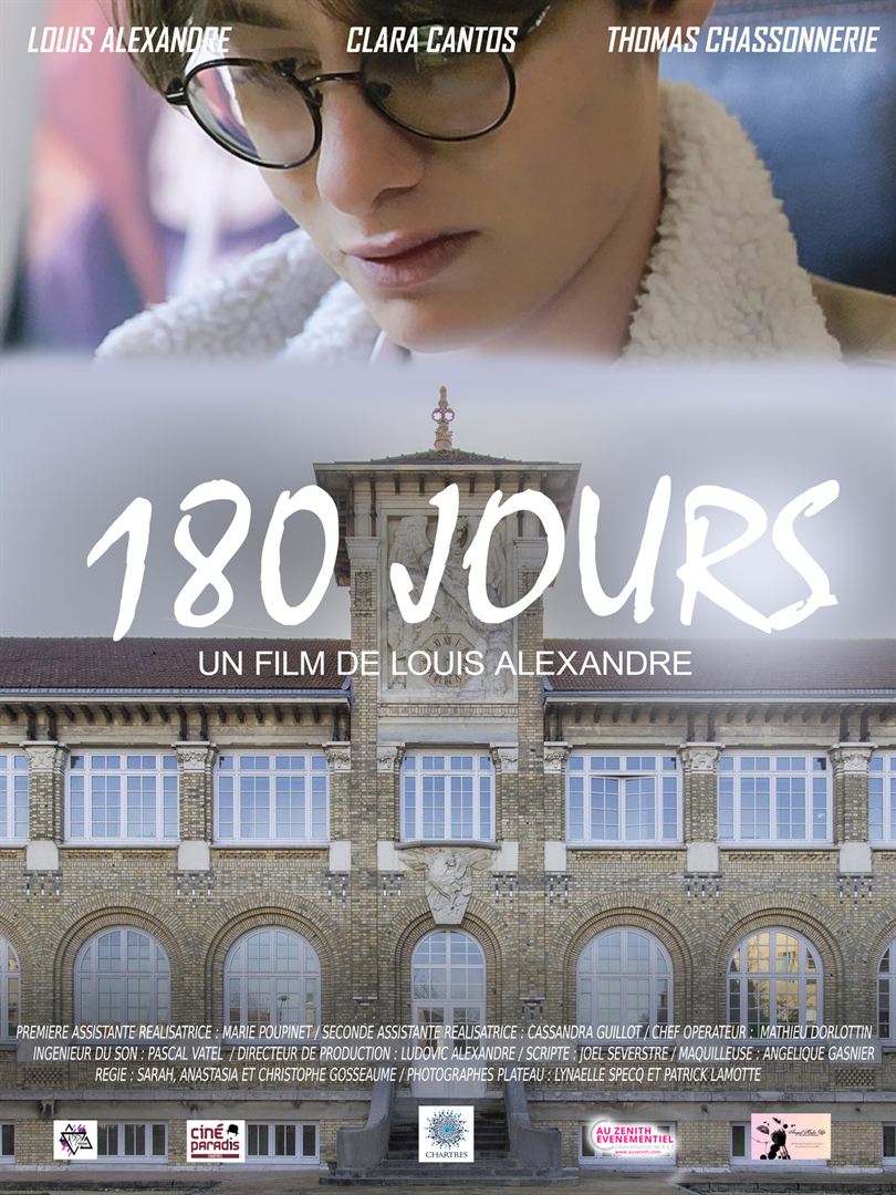 Affiche du court métrage 180 Jours (2021) de Louis Alexandre. Voir 180 Jours en streaming / torrent sur meilleurs-films.fr