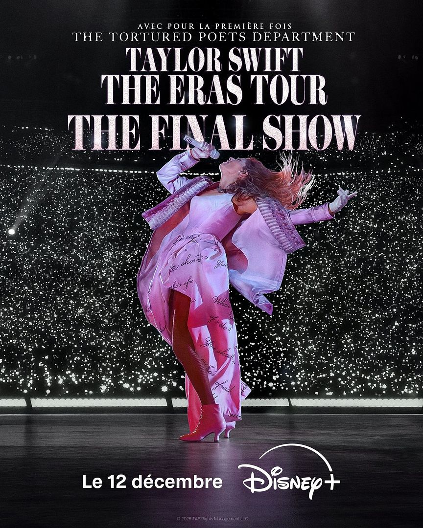 Affiche du film Taylor Swift: The Eras Tour – The Final Show (2025) de Glenn Weiss. Voir Taylor Swift: The Eras Tour – The Final Show en streaming / torrent sur meilleurs-films.fr