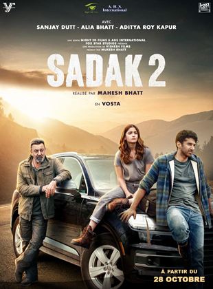 Affiche du film Sadak 2 (2020) de Mahesh Bhatt. Voir Sadak 2 en streaming / torrent sur meilleurs-films.fr