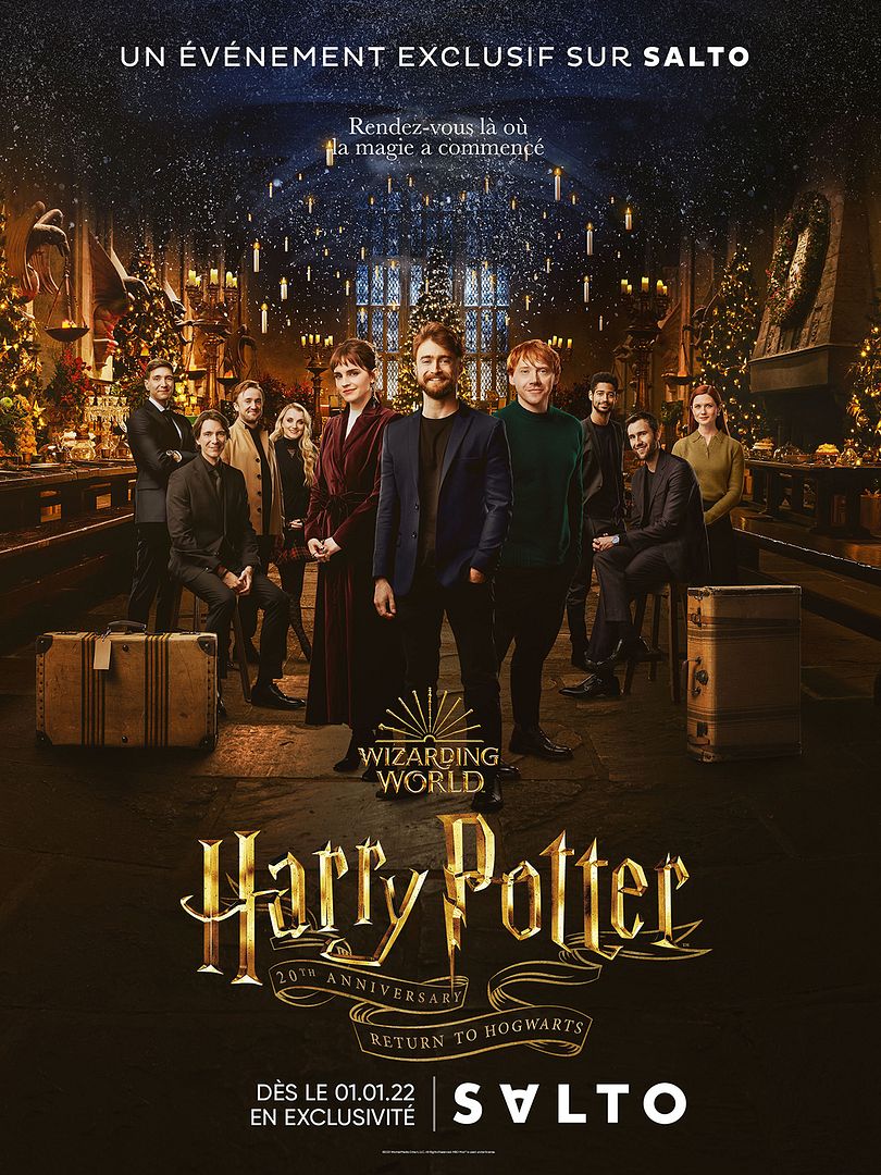 Affiche du film Harry Potter : Retour à Poudlard (2021) de Casey Patterson. Voir Harry Potter : Retour à Poudlard en streaming / torrent sur meilleurs-films.fr