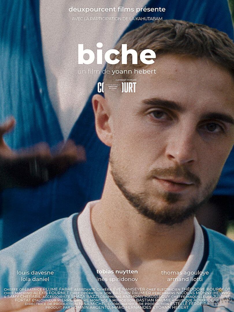 Affiche du court métrage Biche (2025) de Yoann Hebert. Voir Biche en streaming / torrent sur meilleurs-films.fr