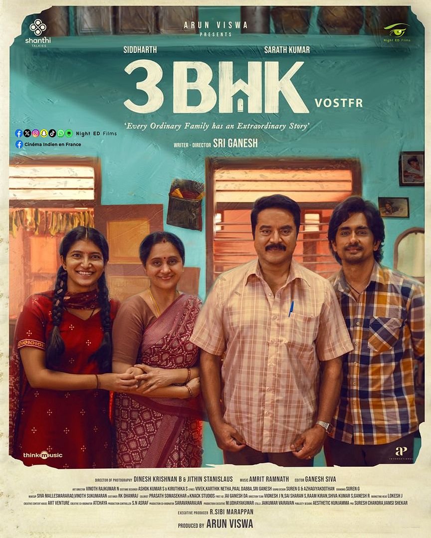 Affiche du film 3BHK (2025) de Sri Ganesh