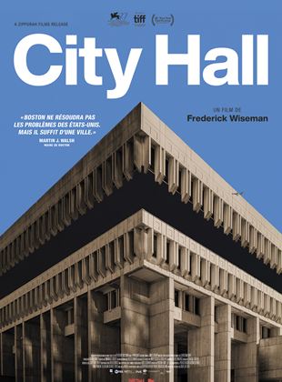 Affiche du film City Hall (2020) de Frederick Wiseman. Voir City Hall en streaming / torrent sur meilleurs-films.fr