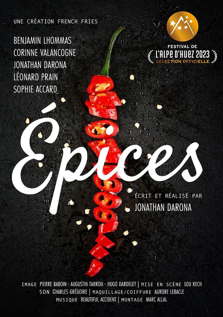 Affiche du court métrage Epices (2025) de Jonathan Darona. Voir Epices en streaming / torrent sur meilleurs-films.fr