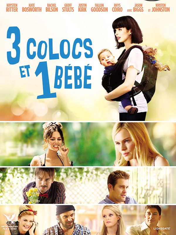 Affiche du film 3 colocs et 1 bébé (2011) de Kat Coiro. Voir 3 colocs et 1 bébé en streaming / torrent sur meilleurs-films.fr