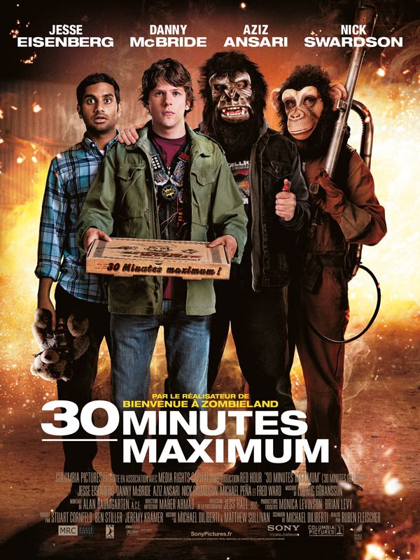 Affiche du film 30 Minutes Maximum (2011) de Ruben Fleischer. Voir 30 Minutes Maximum en streaming / torrent sur meilleurs-films.fr