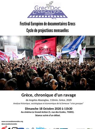 Affiche du film Grèce, chronique d’un ravage (2020) de Angelos Abazoglou. Voir Grèce, chronique d’un ravage en streaming / torrent sur meilleurs-films.fr