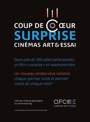 Affiche du film Coup de coeur surprise 2 AFCAE Mai 2022 (2022) de . Voir Coup de coeur surprise 2 AFCAE Mai 2022 en streaming / torrent sur meilleurs-films.fr