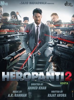 Affiche du film Heropanti 2 (2022) de Ahmed Khan. Voir Heropanti 2 en streaming / torrent sur meilleurs-films.fr