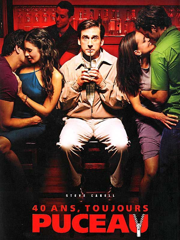 Affiche du film 40 ans, toujours puceau (2005) de Judd Apatow. Voir 40 ans, toujours puceau en streaming / torrent sur meilleurs-films.fr