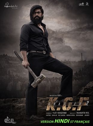 Affiche du film KGF 2 (Hindi) (2022) de Prashanth Neel. Voir KGF 2 (Hindi) en streaming / torrent sur meilleurs-films.fr