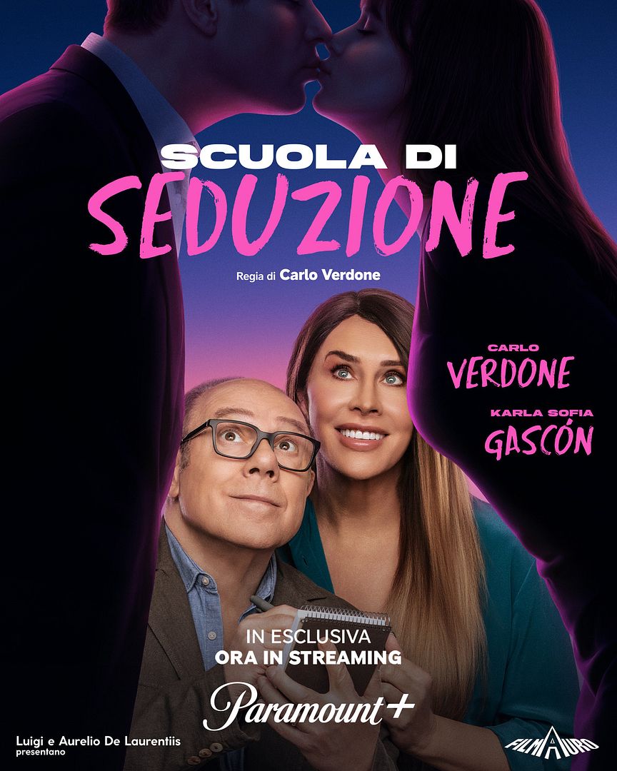 Affiche du film Scuola Di Seduzione (2026) de Carlo Verdone. Voir Scuola Di Seduzione en streaming / torrent sur meilleurs-films.fr