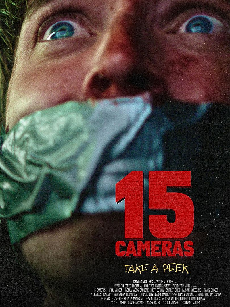 Affiche du film 15 Cameras (2023) de Danny Madden. Voir 15 Cameras en streaming / torrent sur meilleurs-films.fr