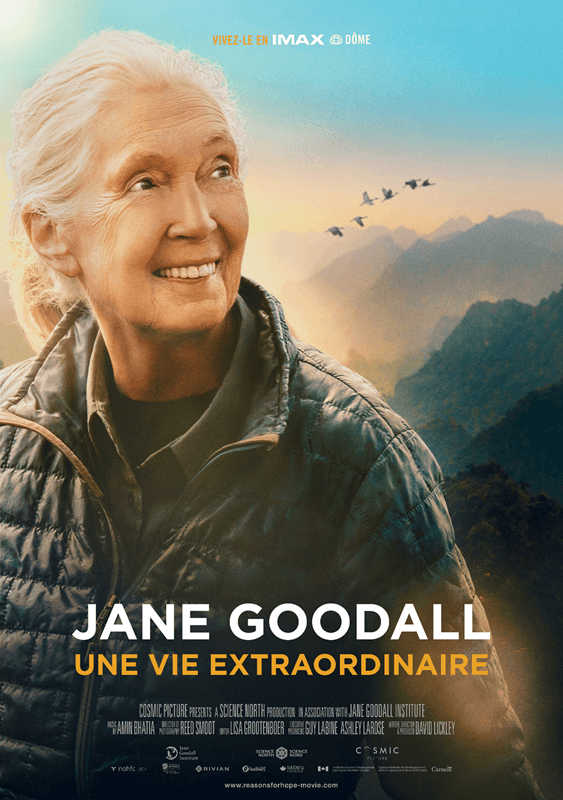 Affiche du film Jane Goodall : Une vie extraordinaire (2023) de David Lickley