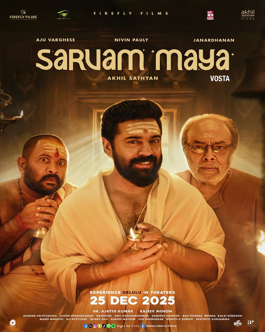 Affiche du film Sarvam Maya (2025) de Akhil Sathyan. Voir Sarvam Maya en streaming / torrent sur meilleurs-films.fr
