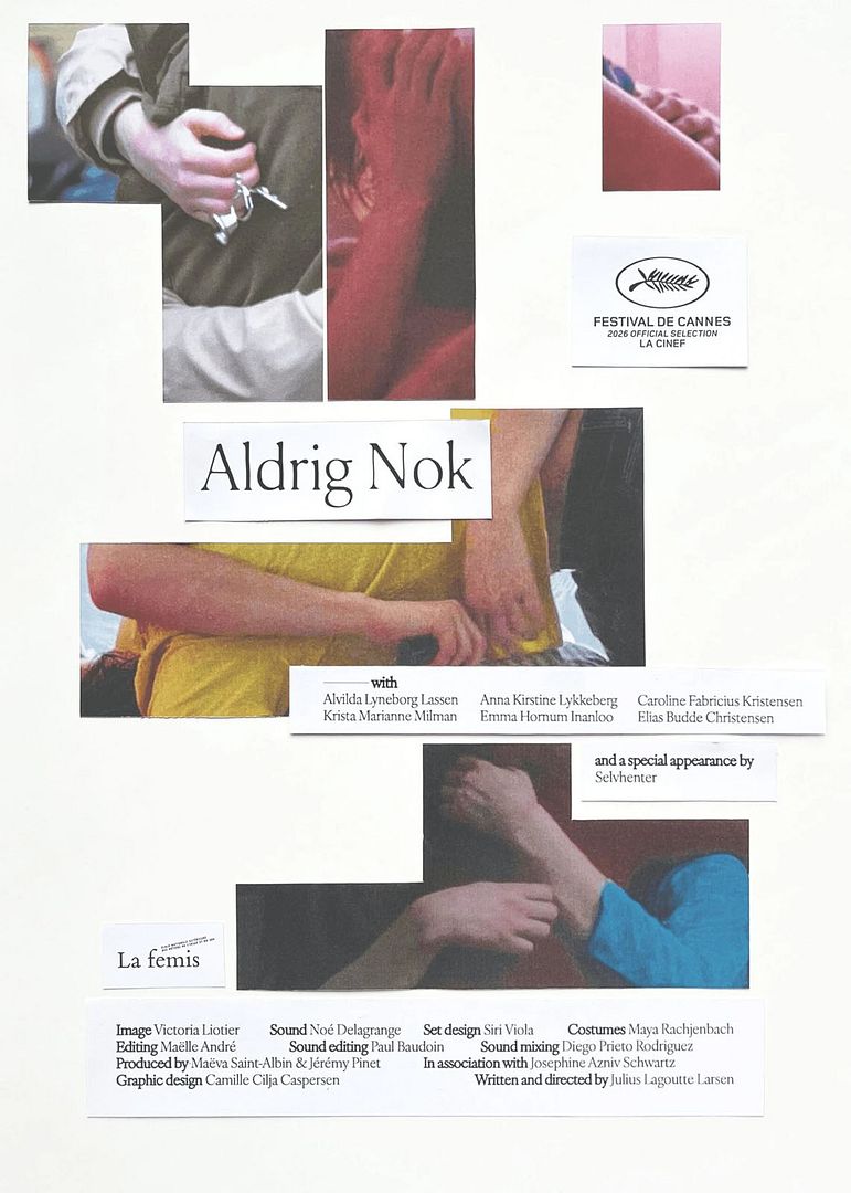 Affiche du court métrage Aldrig nok (2026) de Julius Lagoutte Larsen Affiche du court métrage Aldrig nok (2026) de Julius Lagoutte Larsen. Voir Aldrig nok en streaming / torrent sur meilleurs-films.fr