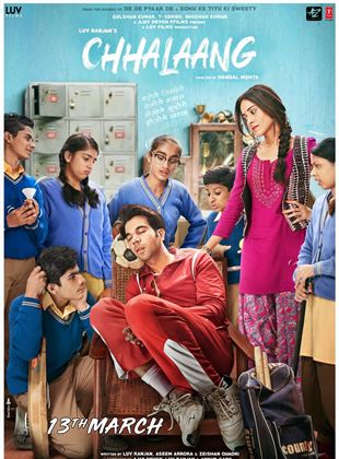 Affiche du film Chhalaang (2020) de Hansal Mehta. Voir Chhalaang en streaming / torrent sur meilleurs-films.fr