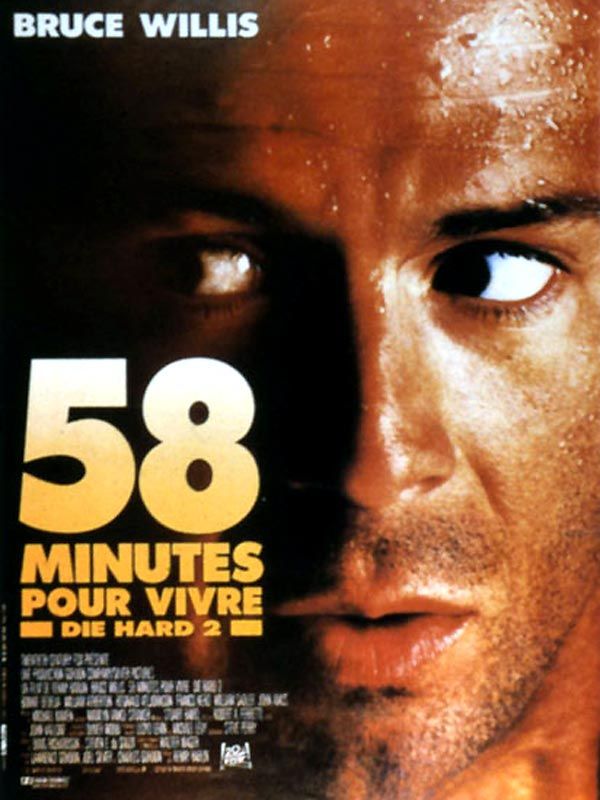 Affiche du film 58 minutes pour vivre (1990) de Renny Harlin Affiche du film 58 minutes pour vivre (1990) de Renny Harlin. Voir 58 minutes pour vivre en streaming / torrent sur meilleurs-films.fr