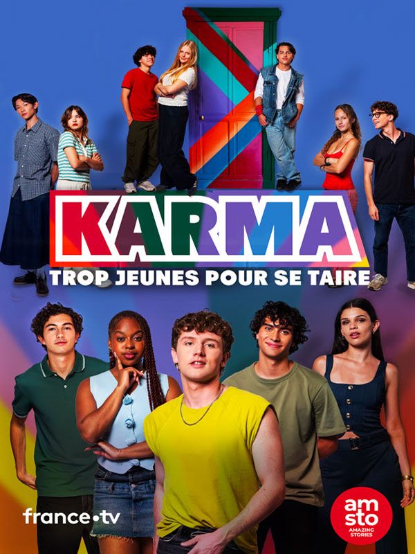 Affiche de la série Karma, trop jeunes pour se taire (2026) de Adam Abdo Affiche de la série Karma, trop jeunes pour se taire (2026) de Adam Abdo. Voir Karma, trop jeunes pour se taire en streaming / torrent sur meilleurs-films.fr