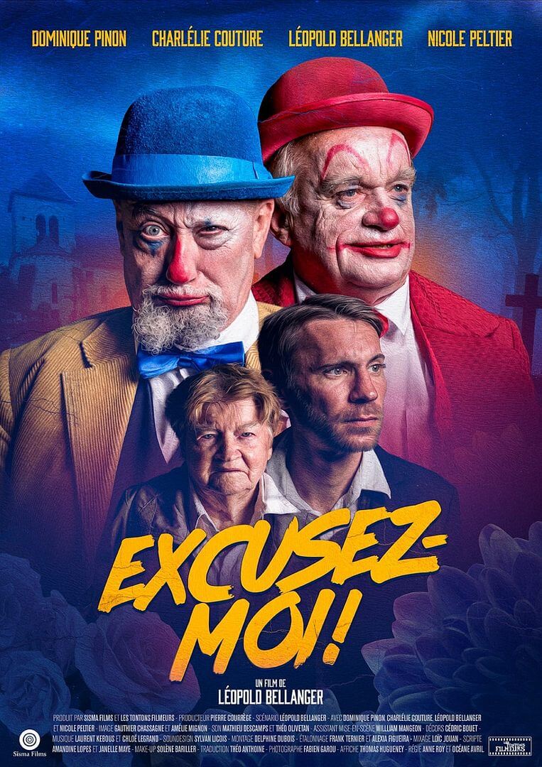 Affiche du court métrage Excusez-moi ! (2025) de Léopold Bellanger. Voir Excusez-moi ! en streaming / torrent sur meilleurs-films.fr
