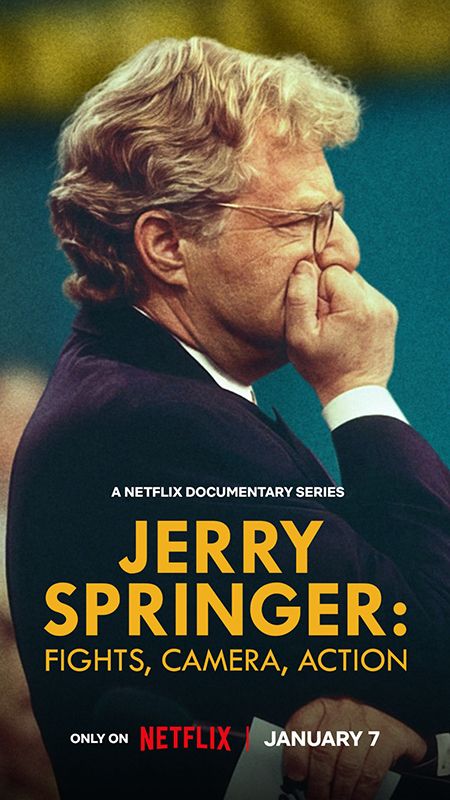 Affiche de la série Jerry Springer : Silence, moteur, altercations (2025) de Affiche de la série Jerry Springer : Silence, moteur, altercations (2025) de . Voir Jerry Springer : Silence, moteur, altercations en streaming / torrent sur meilleurs-films.fr