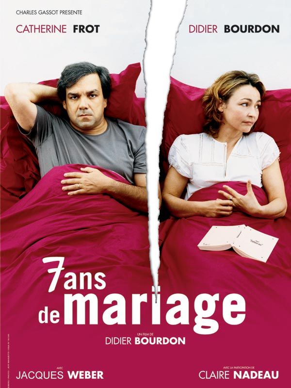Affiche du film 7 ans de mariage (2002) de Didier Bourdon. Voir 7 ans de mariage en streaming / torrent sur meilleurs-films.fr