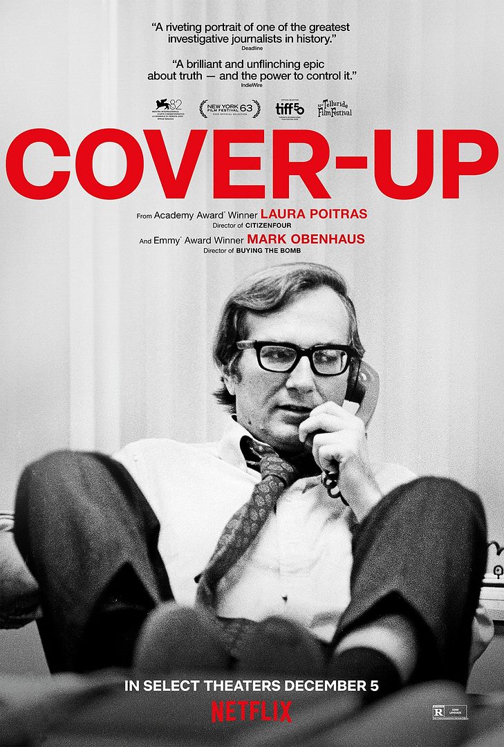 Affiche du film Cover-Up : Un journaliste face au pouvoir (2025) de Laura Poitras. Voir Cover-Up : Un journaliste face au pouvoir en streaming / torrent sur meilleurs-films.fr