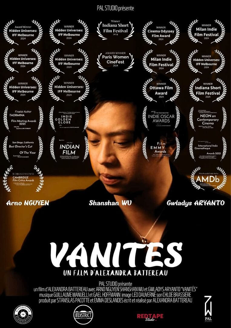 Affiche du court métrage Vanités (2025) de Alexandra Battereau. Voir Vanités en streaming / torrent sur meilleurs-films.fr