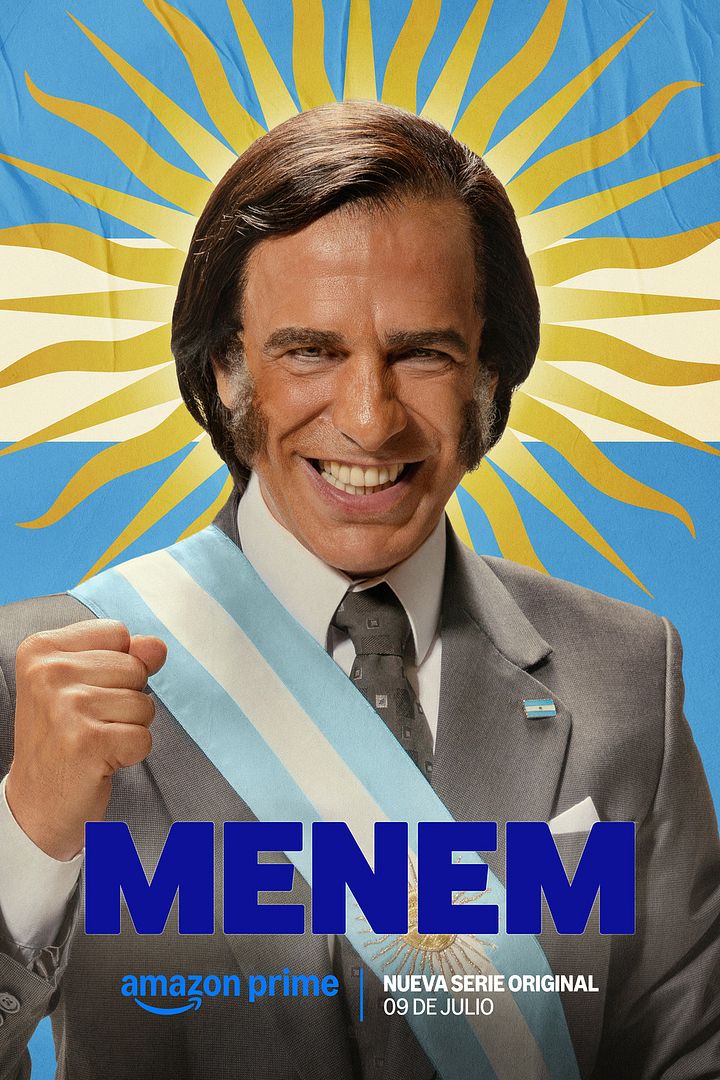 Affiche de la série Menem (2025) de Leonardo Sbaraglia. Voir Menem en streaming / torrent sur meilleurs-films.fr