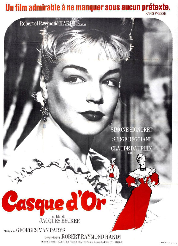 Affiche du film Casque d’or (1952) de Jacques Becker Affiche du film Casque d’or (1952) de Jacques Becker. Voir Casque d’or en streaming / torrent sur meilleurs-films.fr