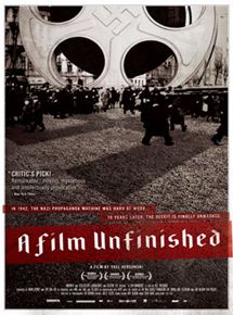 Affiche du film A Film Unfinished (2009) de Yael Hersonski. Voir A Film Unfinished en streaming / torrent sur meilleurs-films.fr
