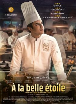 Affiche du film A la belle étoile (2023) de Cédric Ido & Sébastien Tulard.