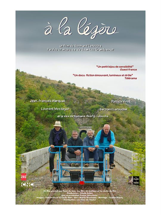 Affiche du film A la légère (2020) de Bertrand Latouche. Voir A la légère en streaming / torrent sur meilleurs-films.fr
