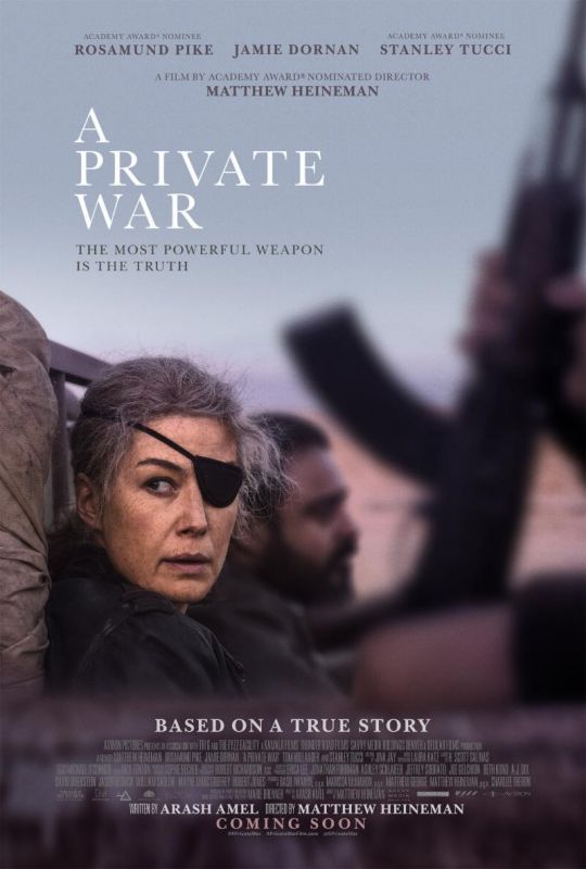 Affiche du film A Private War (2018) de Matthew Heineman Affiche du film A Private War (2018) de Matthew Heineman. Voir A Private War en streaming / torrent sur meilleurs-films.fr