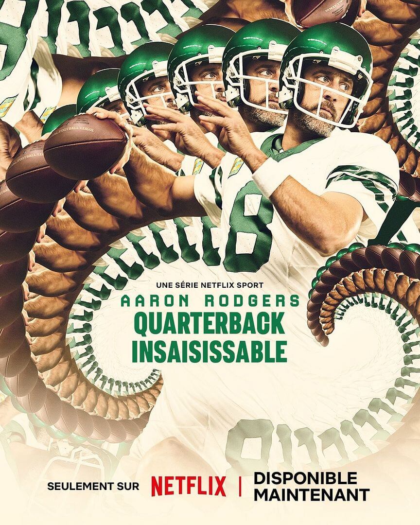 Affiche de la série Aaron Rodgers, quarterback insaisissable (2024) de Affiche de la série Aaron Rodgers, quarterback insaisissable (2024) de . Voir Aaron Rodgers, quarterback insaisissable en streaming / torrent sur meilleurs-films.fr