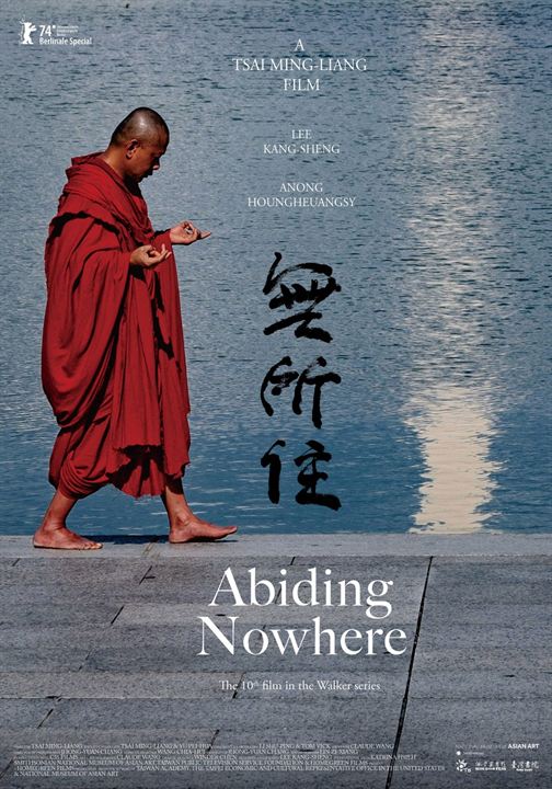 Affiche du film Abiding Nowhere (2024) de Tsai Ming-liang. Voir Abiding Nowhere en streaming / torrent sur meilleurs-films.fr