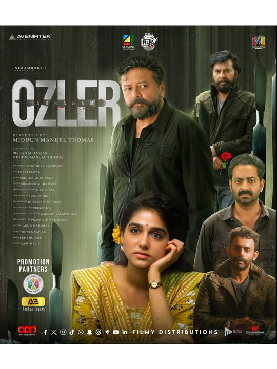 Affiche du film Abraham Ozler (2024) de Midhun Manuel Thomas. Voir Abraham Ozler en streaming / torrent sur meilleurs-films.fr