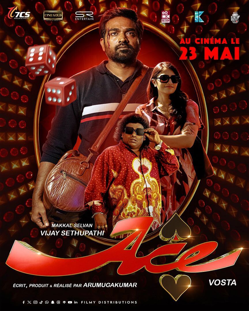 Affiche du film Ace (2025) de Aarumugakumar. Voir Ace en streaming / torrent sur meilleurs-films.fr
