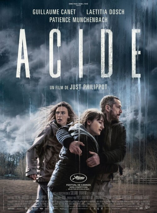 Affiche du film Acide (2023) de Just Philippot. Voir Acide en streaming / torrent sur meilleurs-films.fr